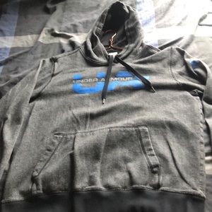 Large grey Under Armour pullover hoodie